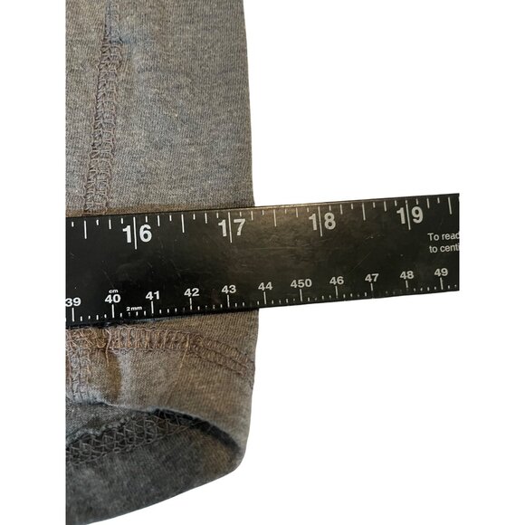 Alpha Mens Raglan Henley T-Shirt Small Gray & Black - Picture 8 of 9